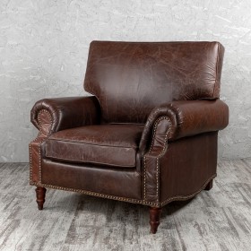Кресло кожаное Лофт Аристократ (ширина 1100 мм) в Щёлково - shhyolkovo.katalogmebeli.com | фото