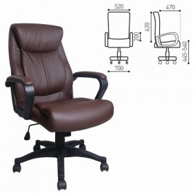 Кресло офисное BRABIX Enter EX-511 (коричневый) в Щёлково - shhyolkovo.katalogmebeli.com | фото