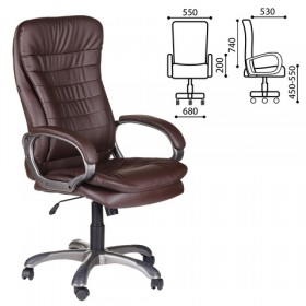 Кресло офисное BRABIX Omega EX-589 (коричневое) в Щёлково - shhyolkovo.katalogmebeli.com | фото