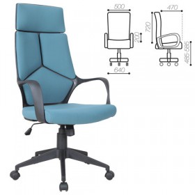 Кресло офисное BRABIX Prime EX-515 (голубая ткань) в Щёлково - shhyolkovo.katalogmebeli.com | фото