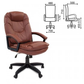 Кресло офисное BRABIX Trend EX-568 (коричневый) в Щёлково - shhyolkovo.katalogmebeli.com | фото