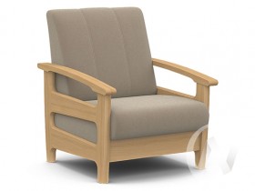Кресло для отдыха Омега (бук лак/CATANIA LATTE) в Щёлково - shhyolkovo.katalogmebeli.com | фото 1