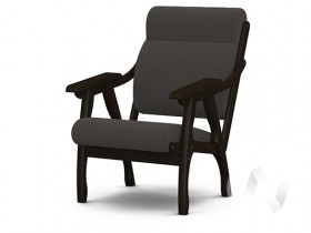 Кресло Вега-10 (венге лак/ULTRA GRAFIT) в Щёлково - shhyolkovo.katalogmebeli.com | фото 1