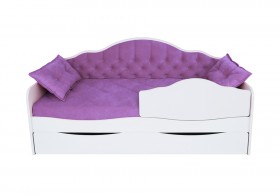 Кровать 170 серии Иллюзия Лайт 1 ящик 32 Фиолетовый (подушки) в Щёлково - shhyolkovo.katalogmebeli.com | фото