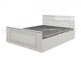 Кровать Афина-1 1,4 м (Белый/Белый глянец) в Щёлково - shhyolkovo.katalogmebeli.com | фото