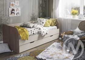 Кровать детская Балли 2-х уровневая (шимо темный/шимо светлый) в Щёлково - shhyolkovo.katalogmebeli.com | фото