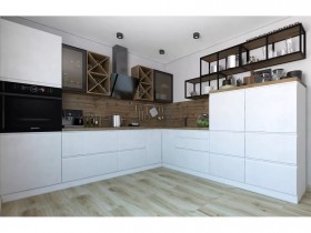 Модульная кухня Бронкс 1,8 м (Кварц) в Щёлково - shhyolkovo.katalogmebeli.com | фото 5