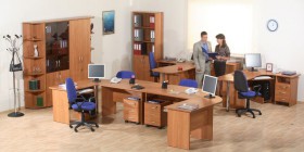 Мебель для персонала Альфа 61 Ольха в Щёлково - shhyolkovo.katalogmebeli.com | фото