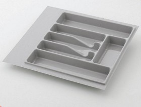 Вкладыш для кухонных принадлежностей, серый, Volpato 400 мм в Щёлково - shhyolkovo.katalogmebeli.com | фото